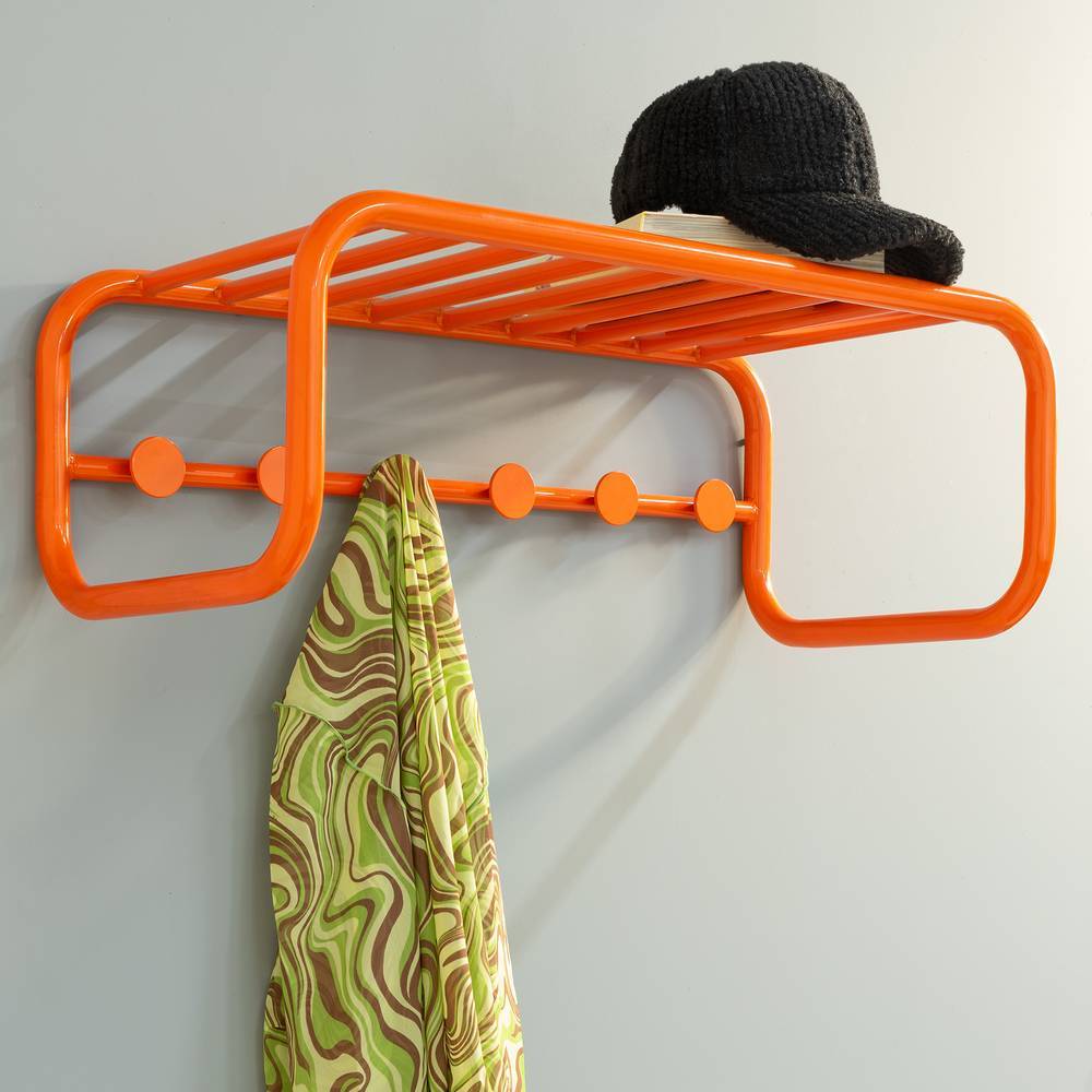 Retro Design-Wandgarderobe in Orange - Lezifa