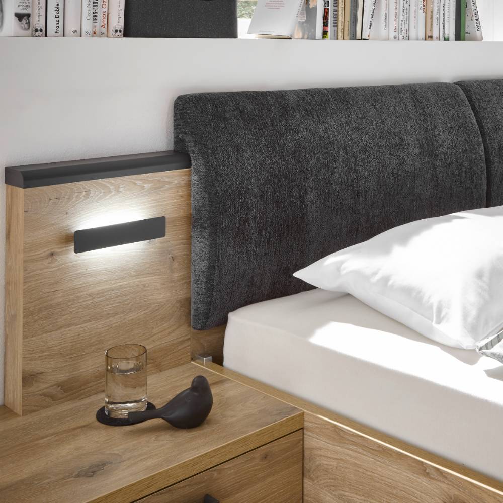 180x200 Doppelbett inklusive Nachtkonsolen - Jona