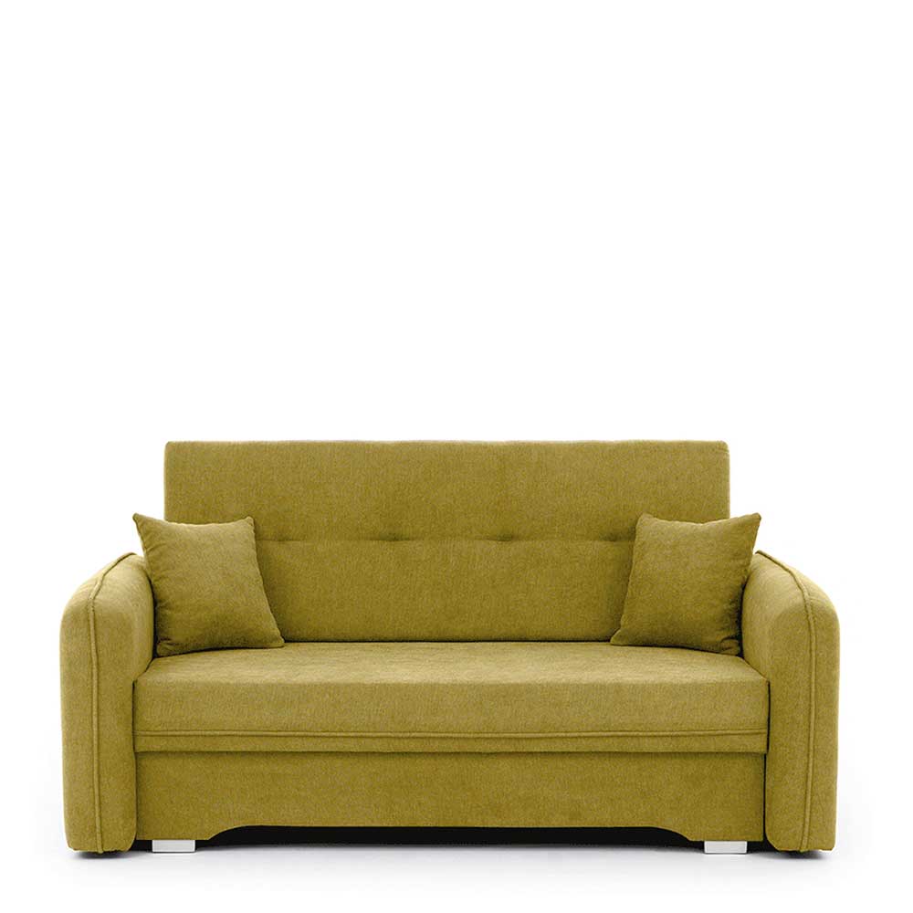 Ausziehsofa in Ocker Velours - Cooba