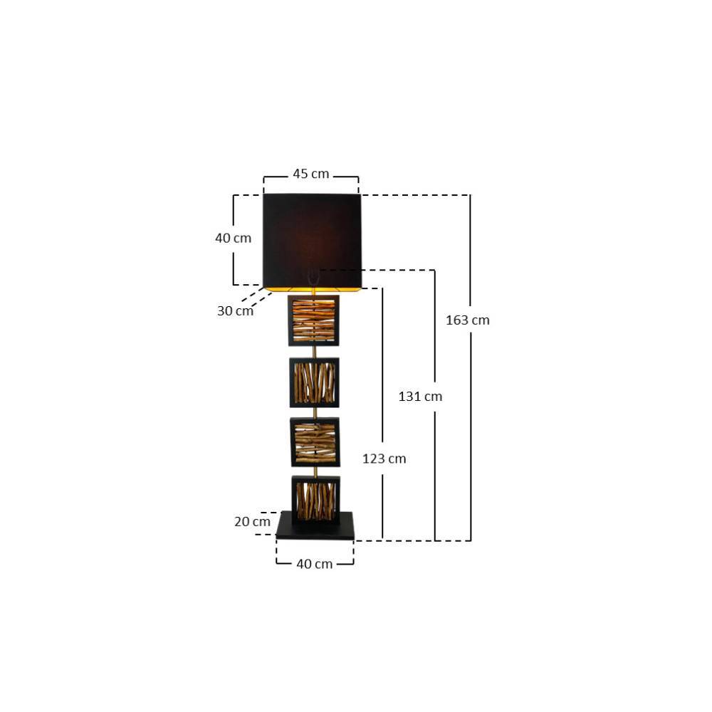Design-Stehleuchte in Schwarz - Cylian