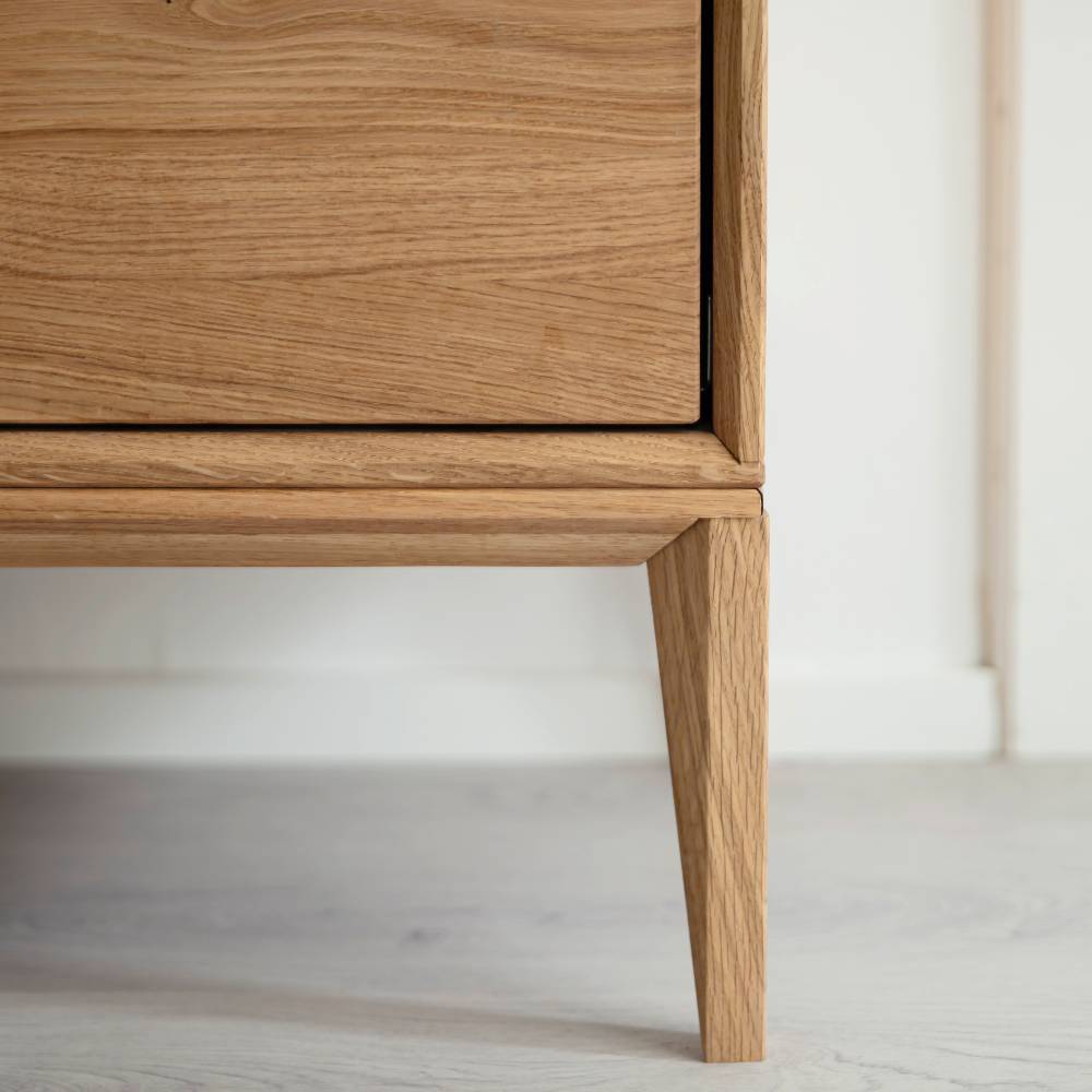 Eichenholz Sideboard 222 cm breit - Lamia