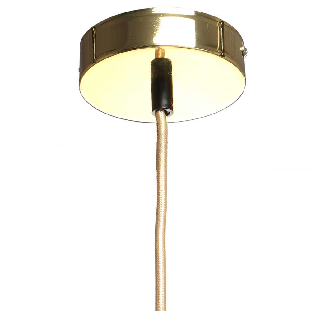 Hängende Lampe in Grau Schirm aus Glas - Marciano