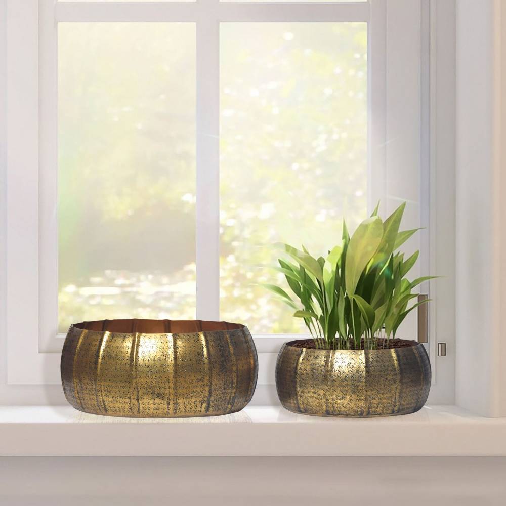 Pflanzentöpfe aus Aluminium - Ophila (zweiteilig)