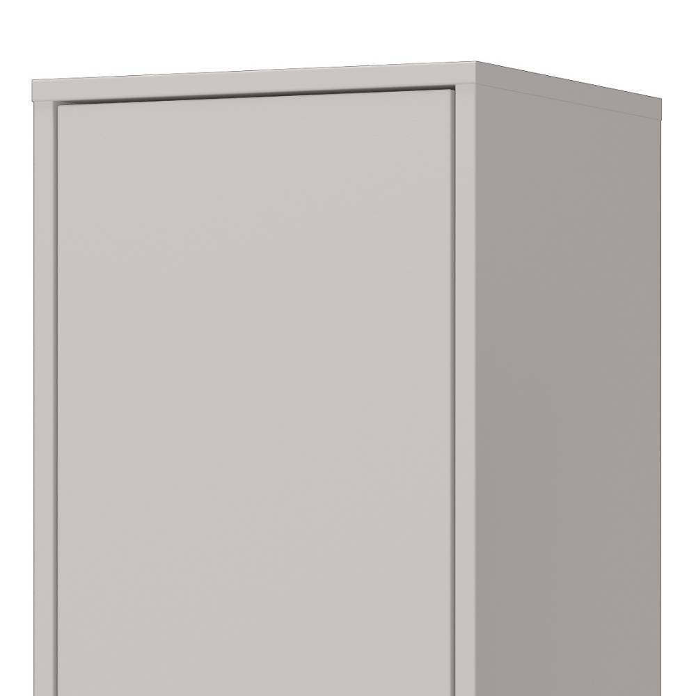 Bad Hochschrank in Hellgrau mit Eiche - Gonnaso