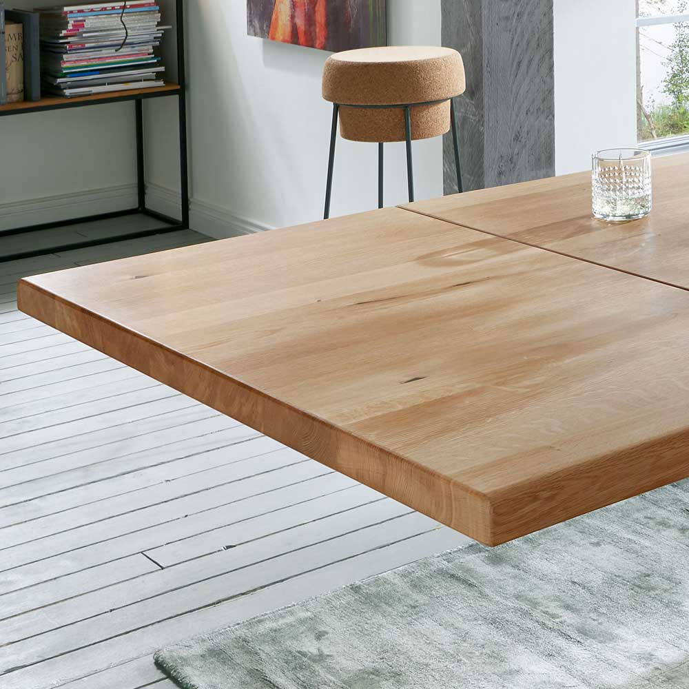 Wildeiche Massivholztisch mit Baumkante - Special