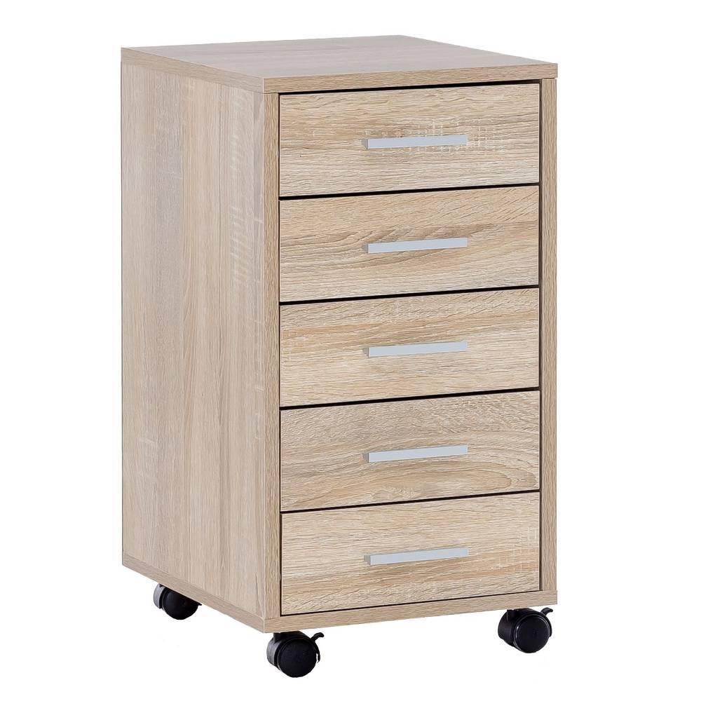 Office Rollcontainer in Sonoma Eiche - Haik