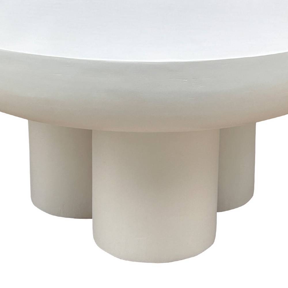 Scandi Chic Couchtisch mit Struktur Kalkputz - Usilvea