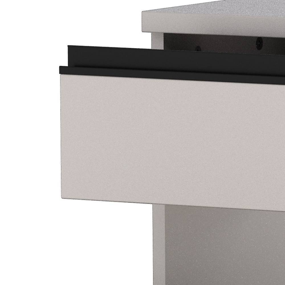 Schuhschrank hellgraue Schublade mit schwarzer Griffmulde – Ofmana