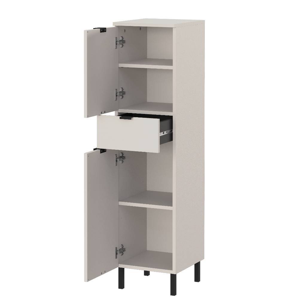 Badezimmer Midischrank in Hellgrau - Konzit