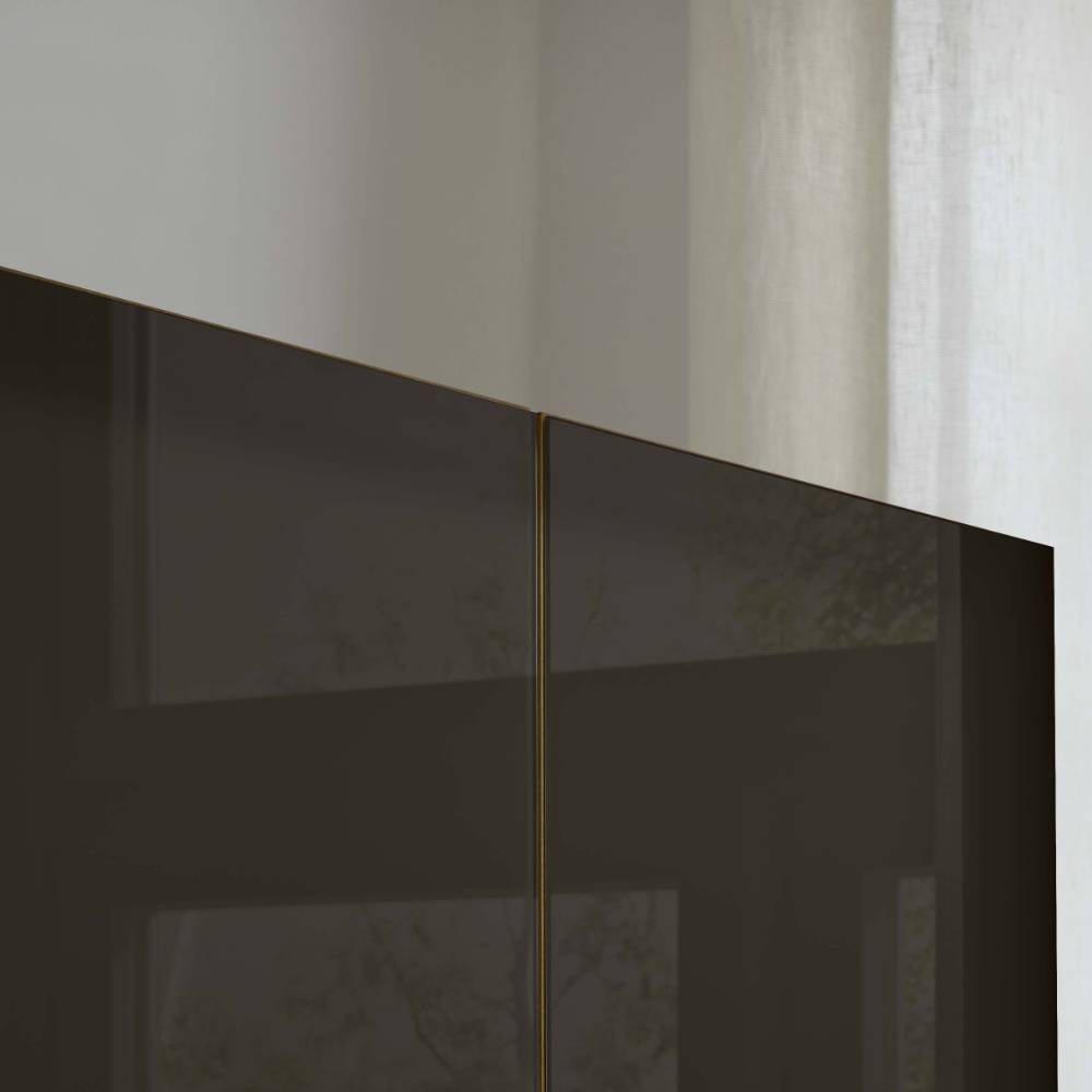 Glasfront-Kleiderschrank mit fünf Türen - Hung