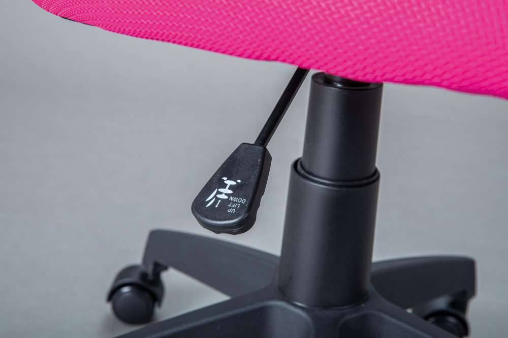 Kinder Drehstuhl in Pink & Weiß mit Schwarz - Dario