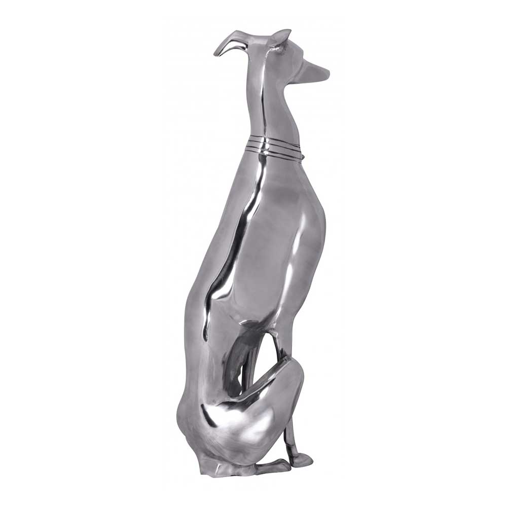 Dekofigur Windhund aus Aluminium - Envitzia