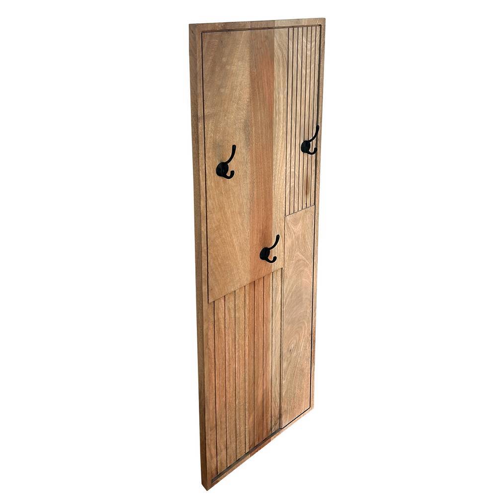 Garderobenpaneel mit drei Metall-Haken - Peravia