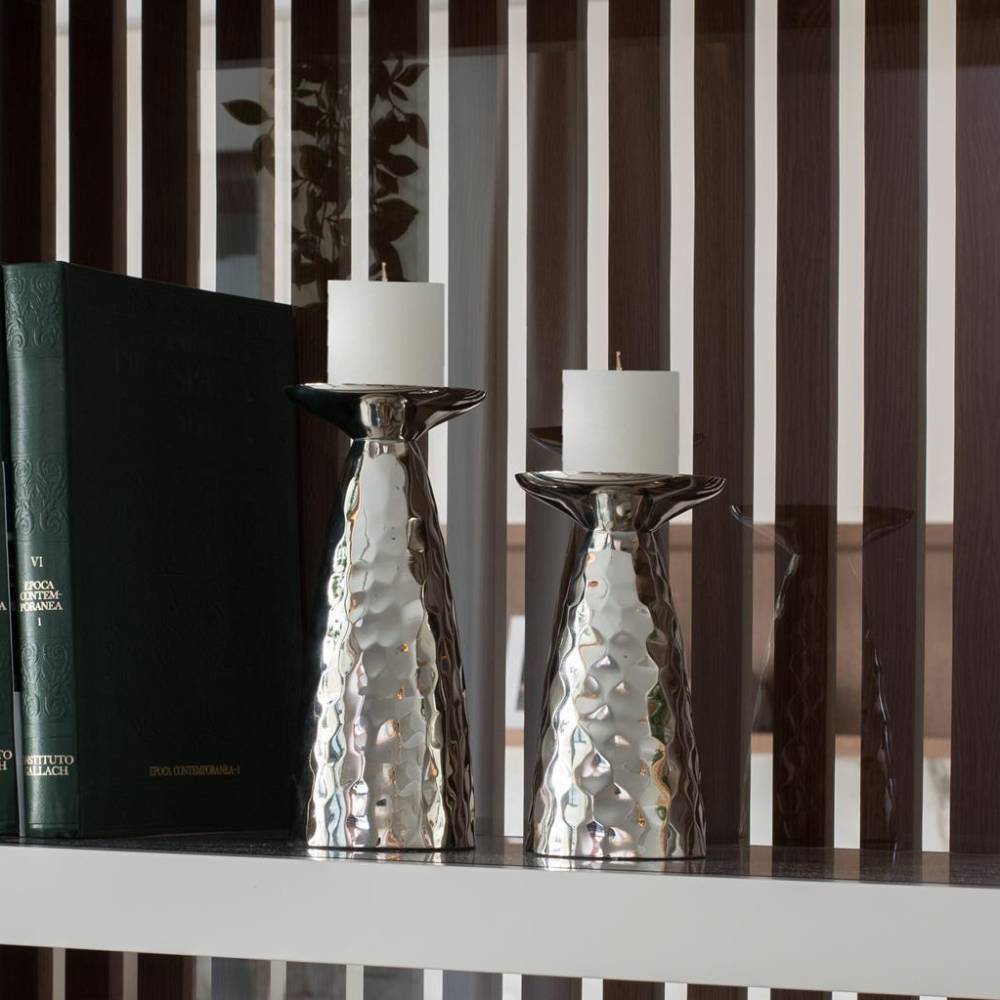 Kerzenleuchter Duo aus Aluminium - Potsdam (zweiteilig)