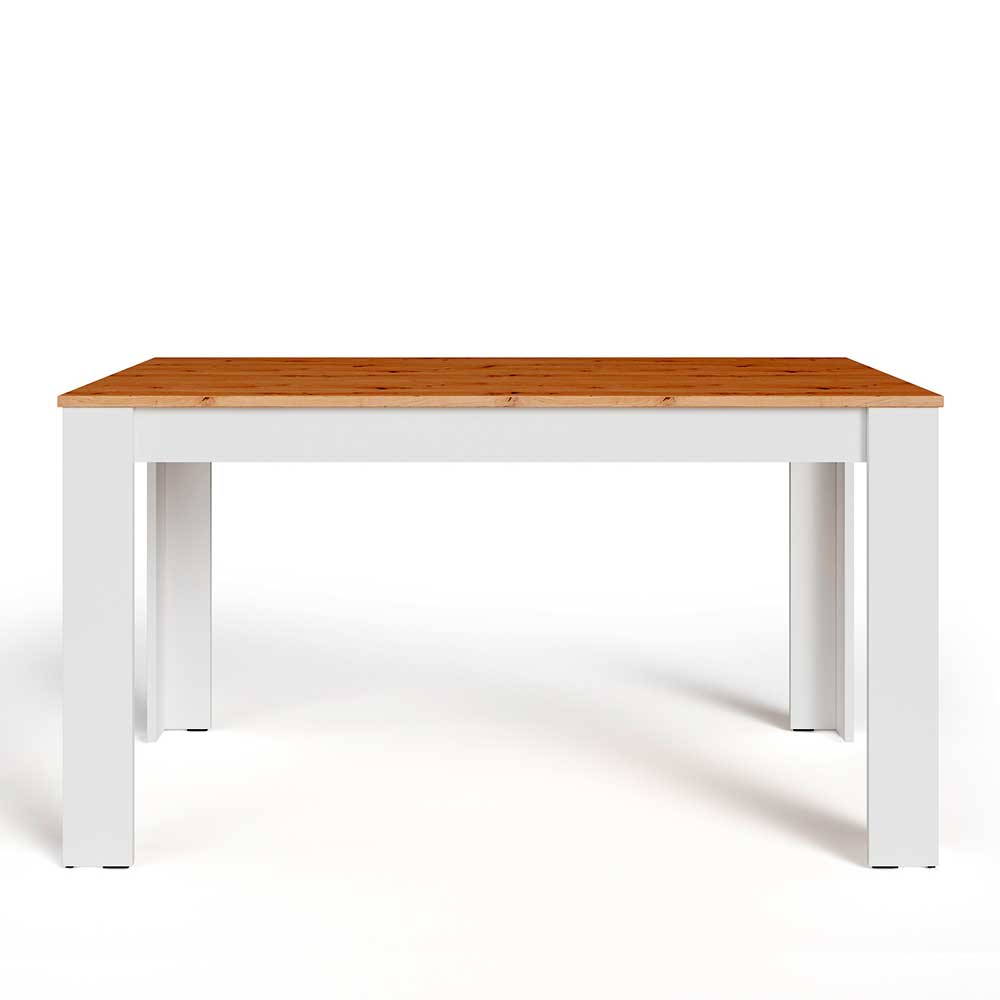 Zweifarbiger Tisch in Holzoptik Wildeiche - Baily
