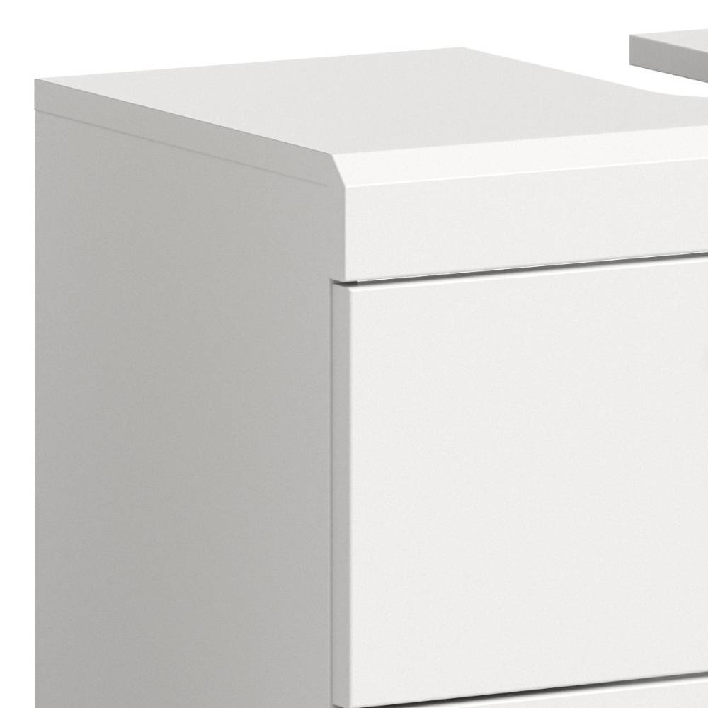 Waschbeckenschrank & Spiegel in Weiß - Henriette (zweiteilig)
