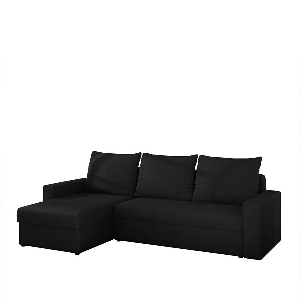 Schwarze Schlafcouch im L-Format - Penzanca