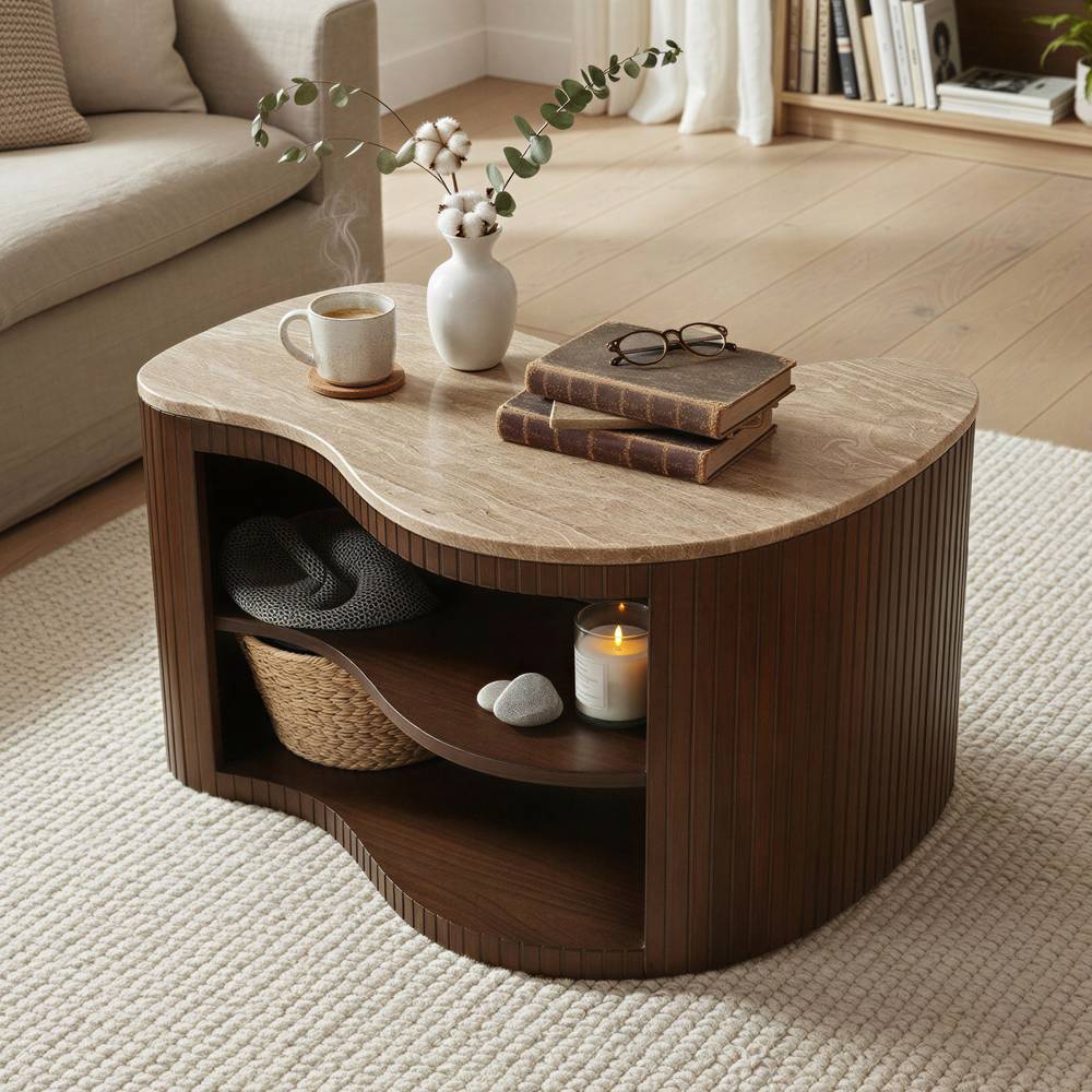 Wohnzimmer Sofatisch in Hellbraun - Tanky