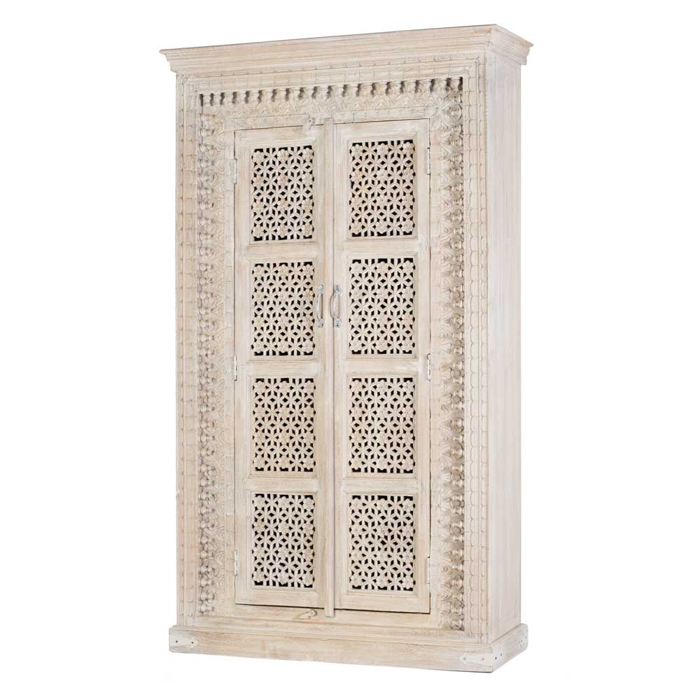 Orient Design Schrank in Mangoholz White Wash - Capo