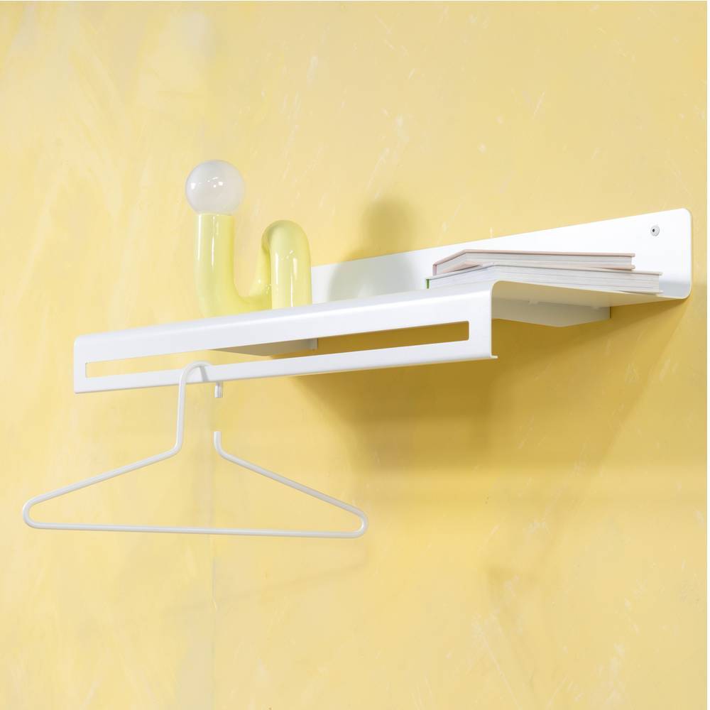 Wandgarderobe in Weiß pulverbeschichtet - Kalindo