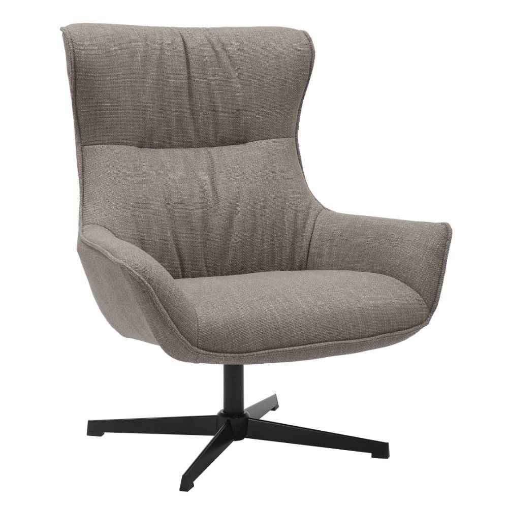 Wohnzimmersessel in Taupe und Schwarz - Cerado