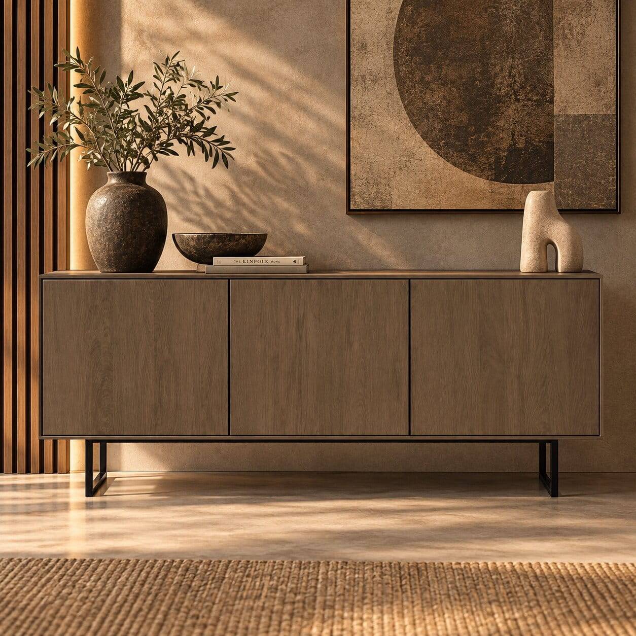150cm breites Sideboard mit drei Türen - Julado
