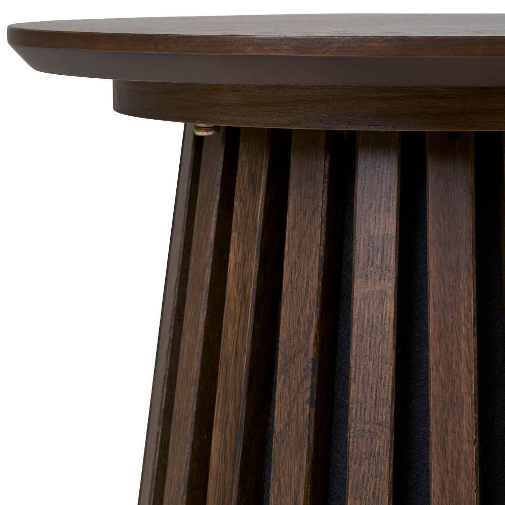 Skandi Design-Beistelltisch mit braunem Holzfurnier - Franino