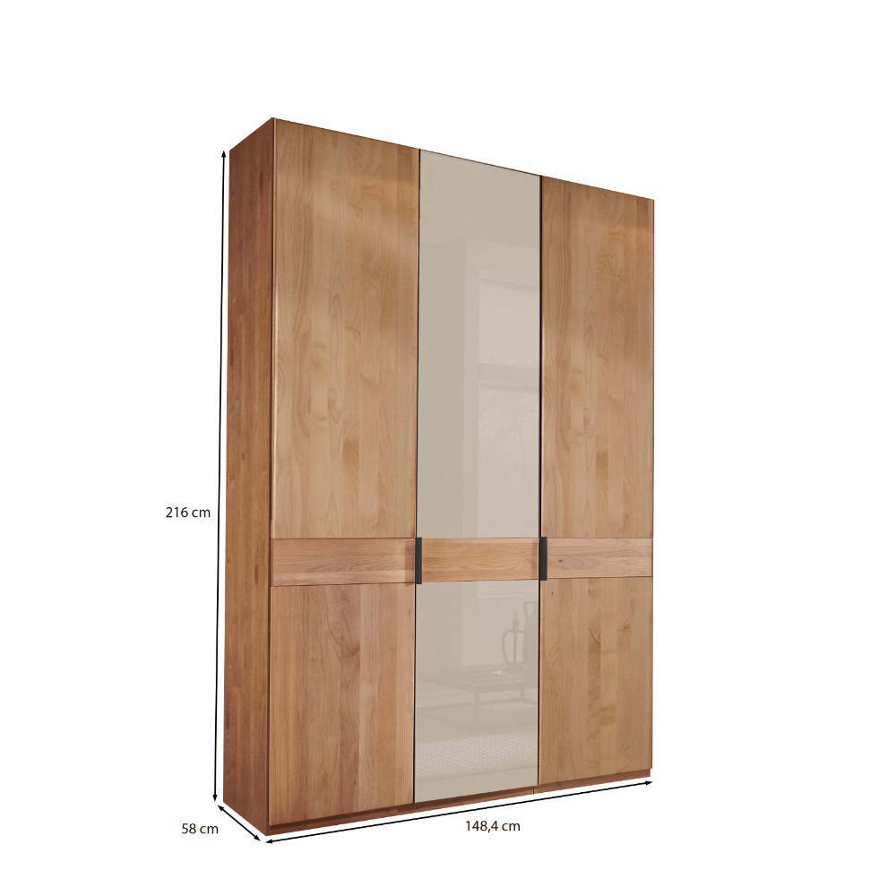 3-türiger Schlafzimmerschrank modern - Angelina