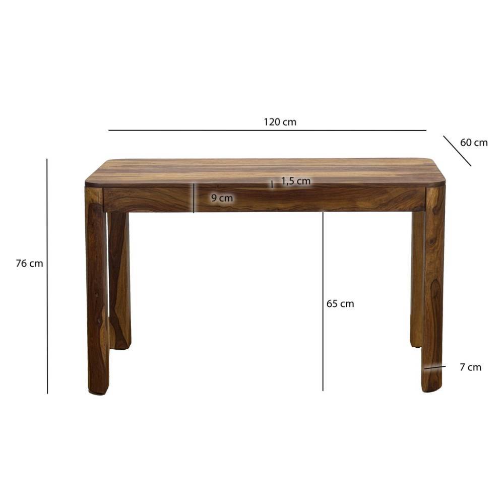 Massivholz-Küchentisch 120x60 cm - Adhipa