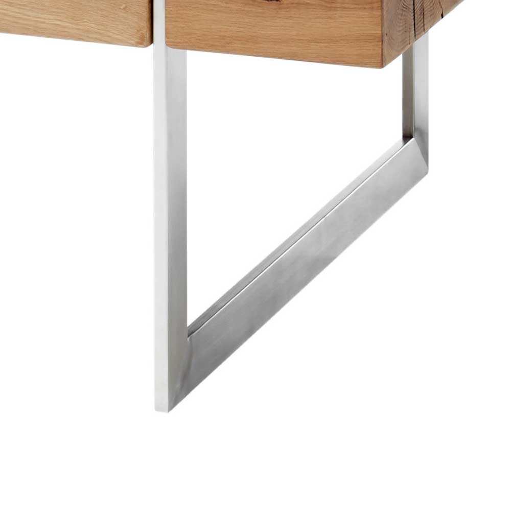 Design Wohnzimmer Tisch mit Asteiche Furnier - Krispan
