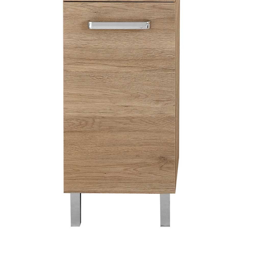 Holzoptik Badmöbel Set - Lemi (dreiteilig)