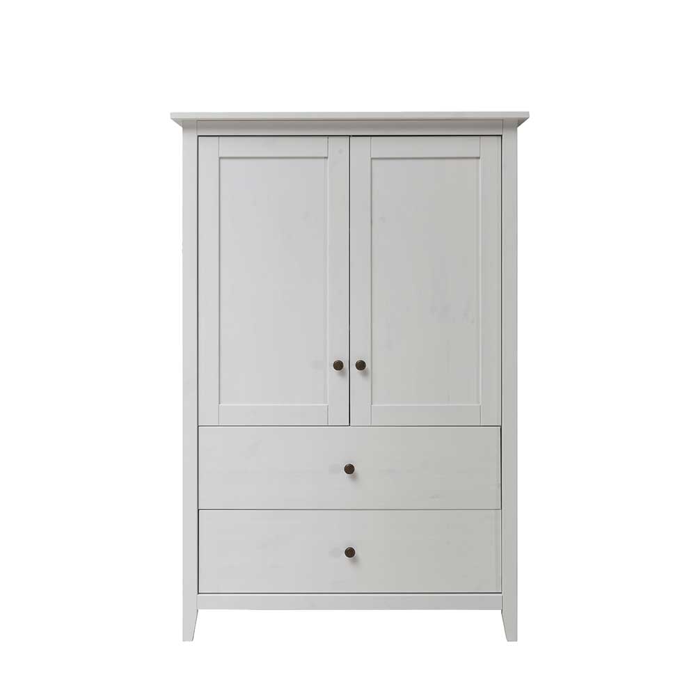 101x150x40 Landhaus Schrank in Weiß - Astinion