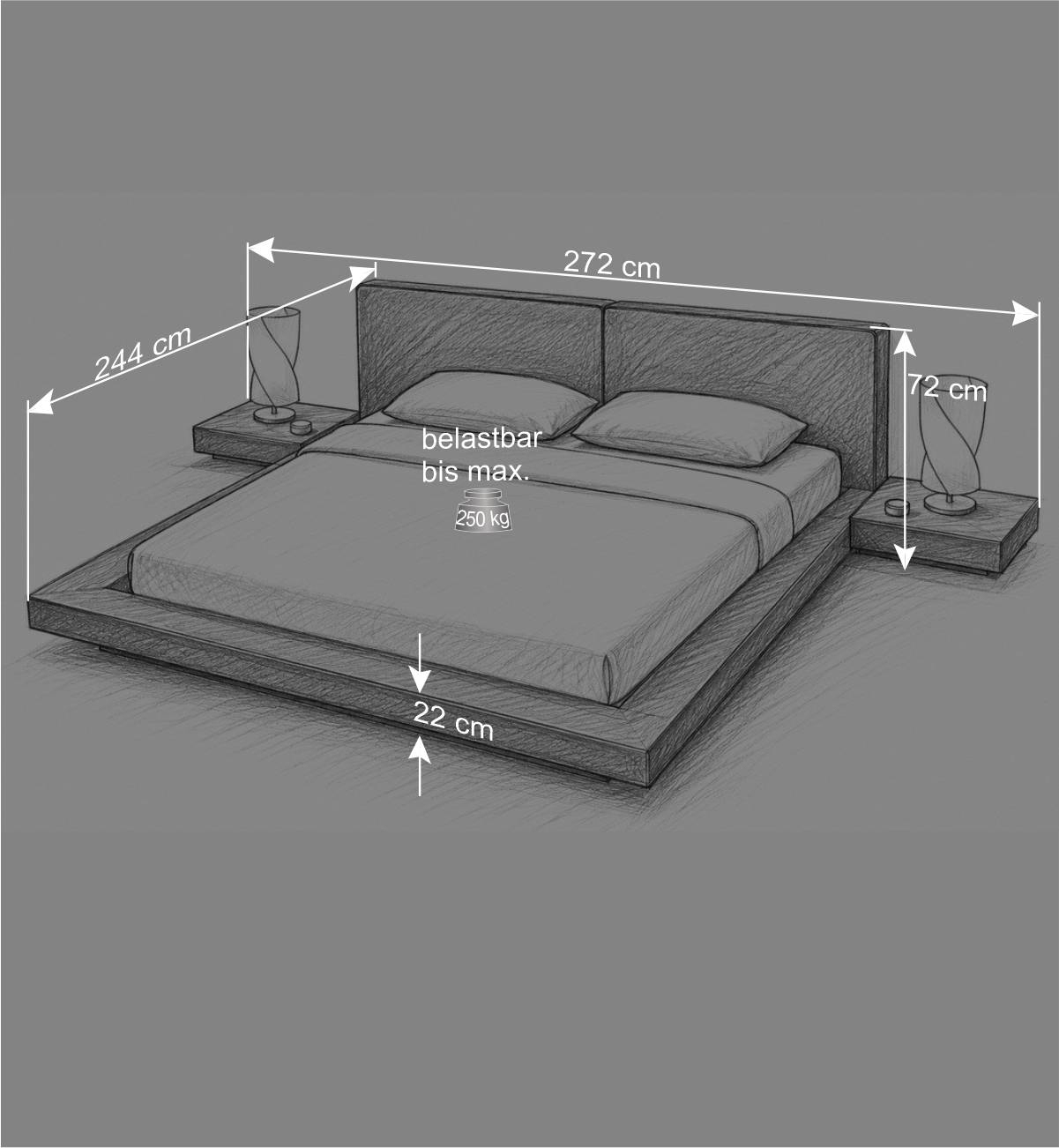 Design Futonbett aus Kunstleder - Mazabu