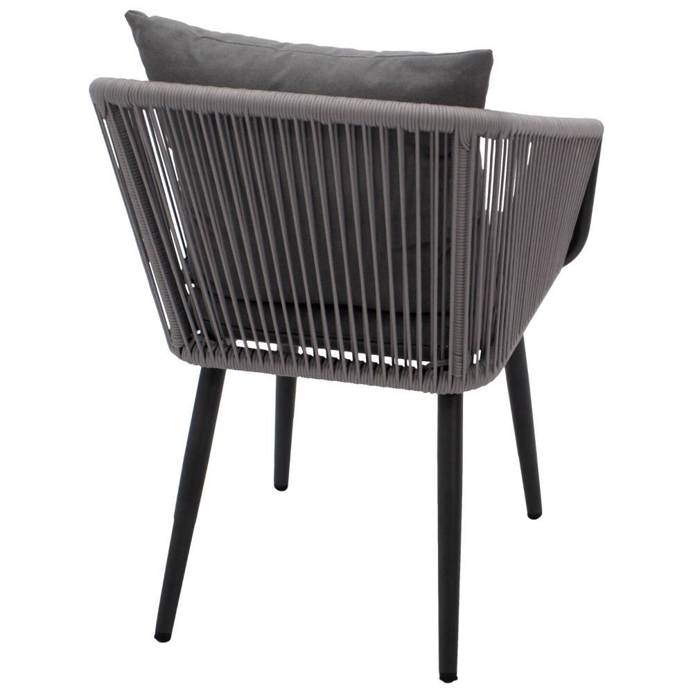 Outdoor-Armlehnenstühle in Grau - Zero (2er Set)
