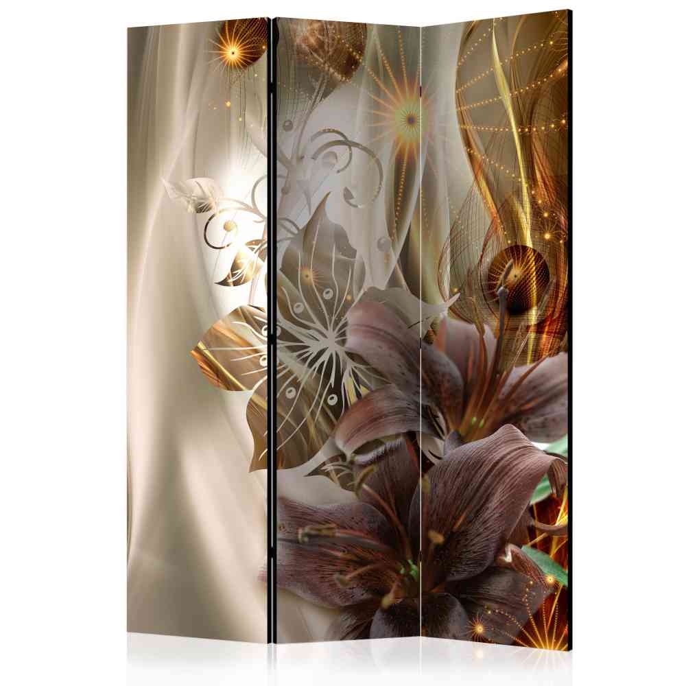 Stilvoller Raumteiler mit Lilien Motiv - Loeesa
