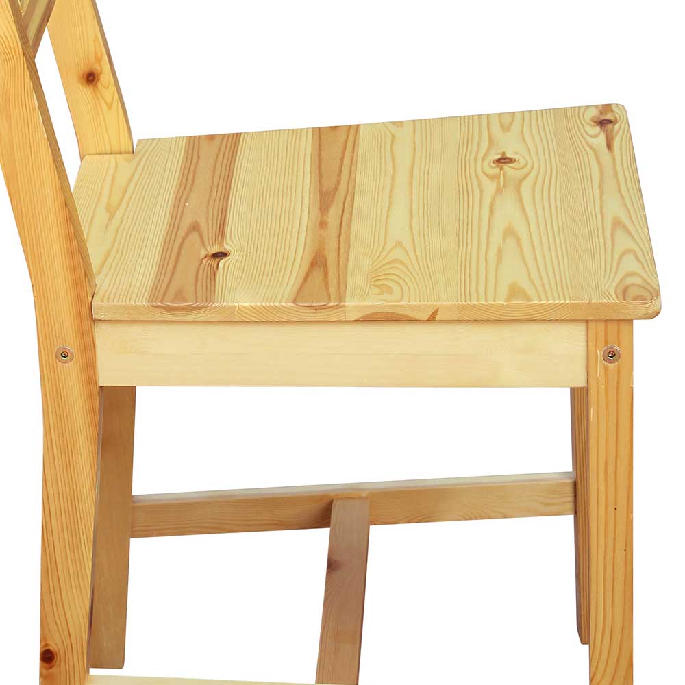 Holzstühle aus Massivholz Kiefer - Memphis (2er Set)