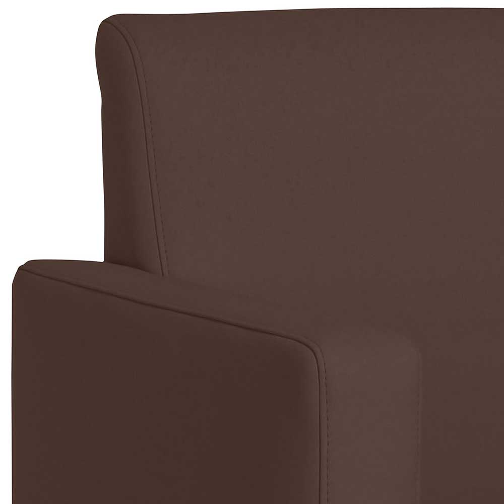 Wohnzimmer Sessel in Braun und Buche Natur - Frome