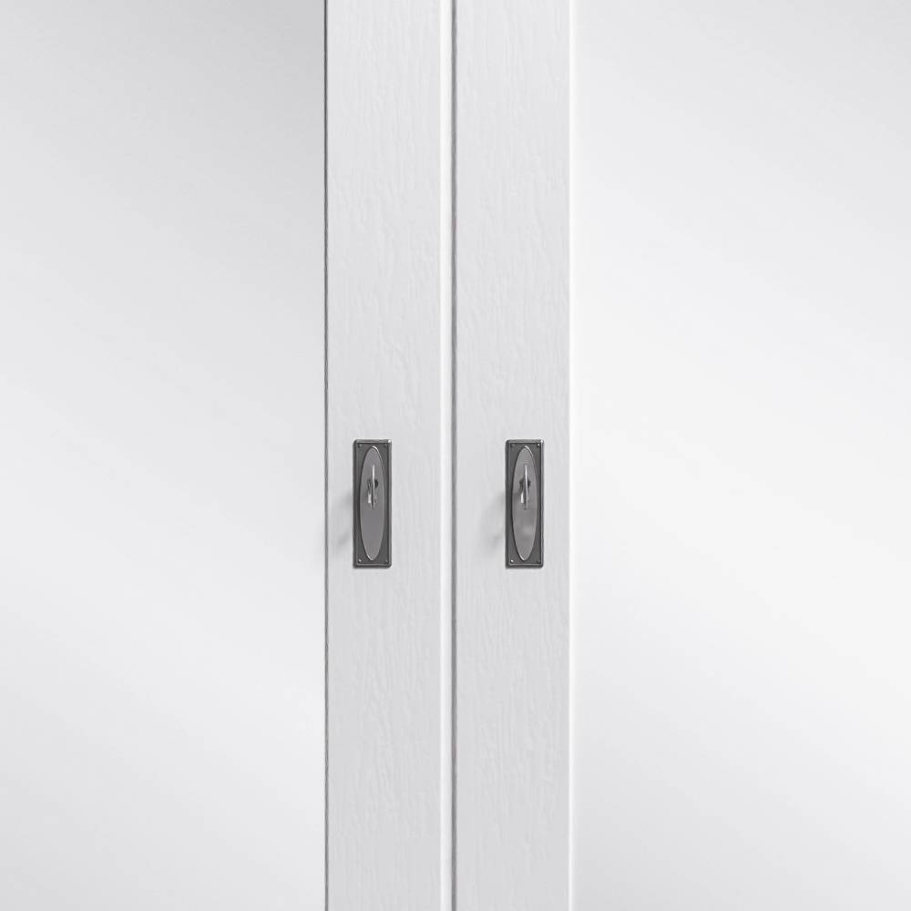 Modern Country Schrank in Weiß mit Grau - Caneon