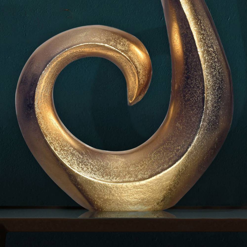 Design-Vase in Goldfarben - Maidino