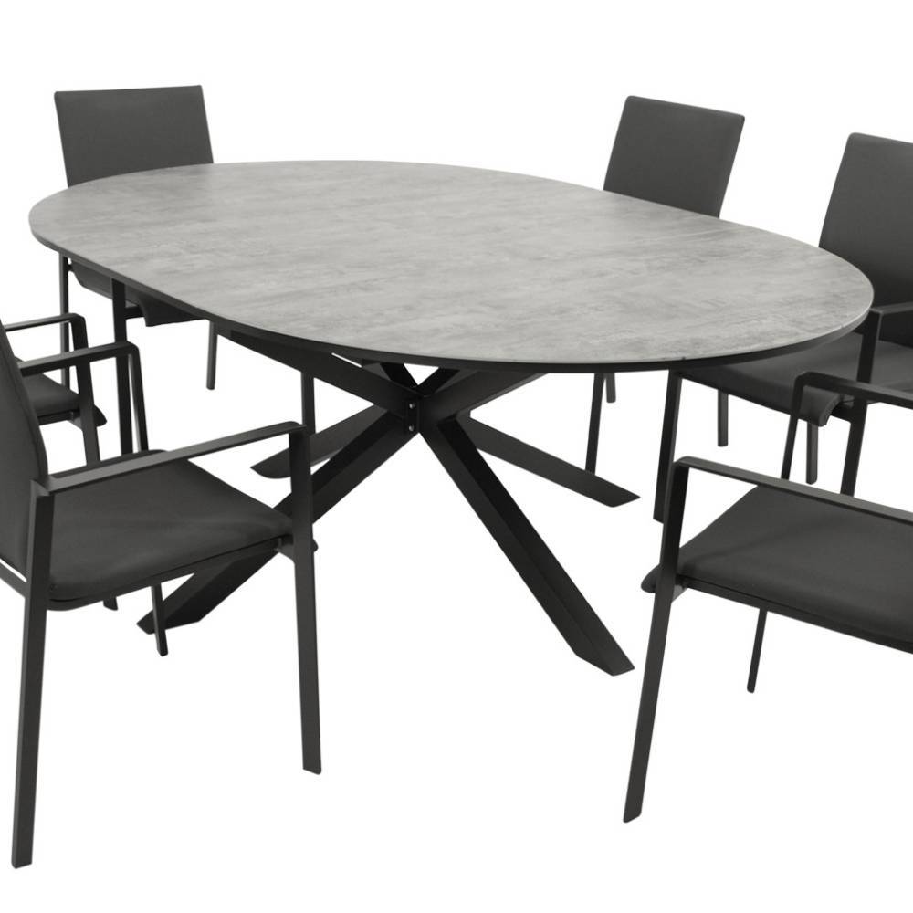 Outdoor-Essgruppe mit sechs Sitzplätzen - Pescarona (siebenteilig)