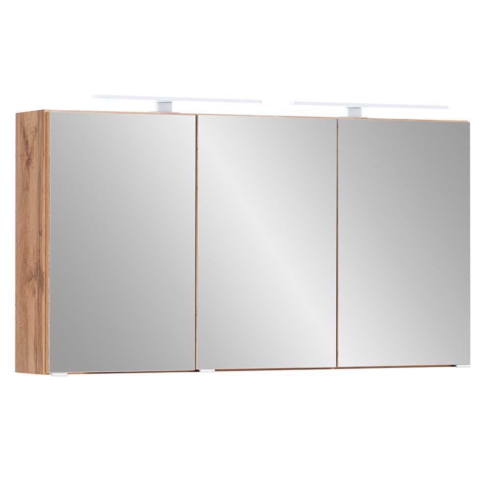 3-türiger 3D Spiegelschrank fürs Badezimmer - Drumias