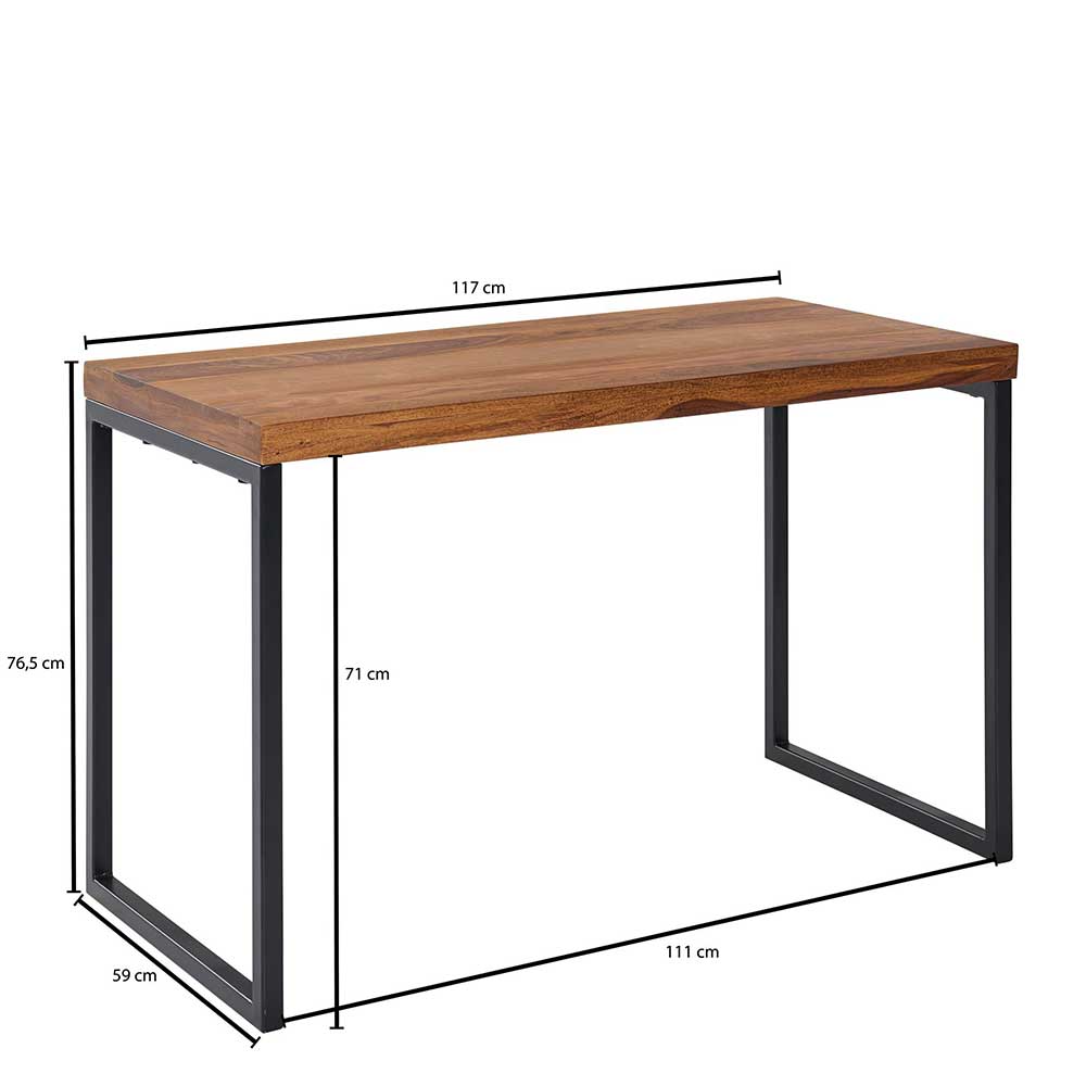 Schreibtisch mit Bügelgestell 117x77x59 cm - Seventy