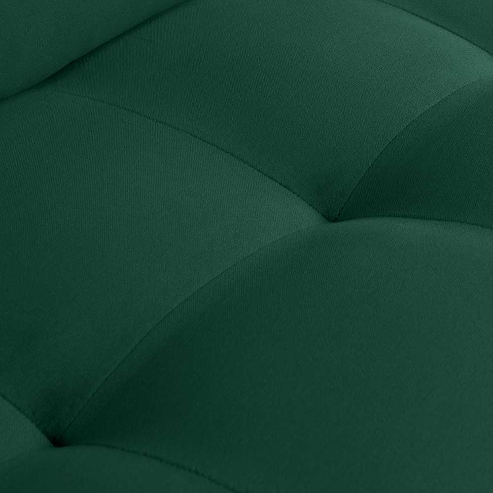 Kantiger Polstersessel in Grün Velvet - Distroit