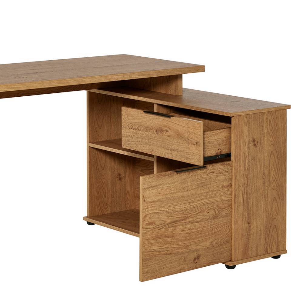 Home Office Arbeitstisch mit Seitenschrank - Elta