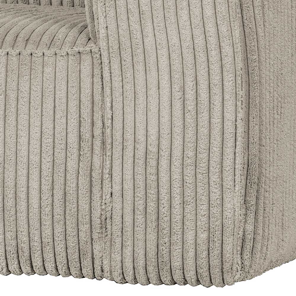 Trendiger Cordsessel in Beige - Setmora