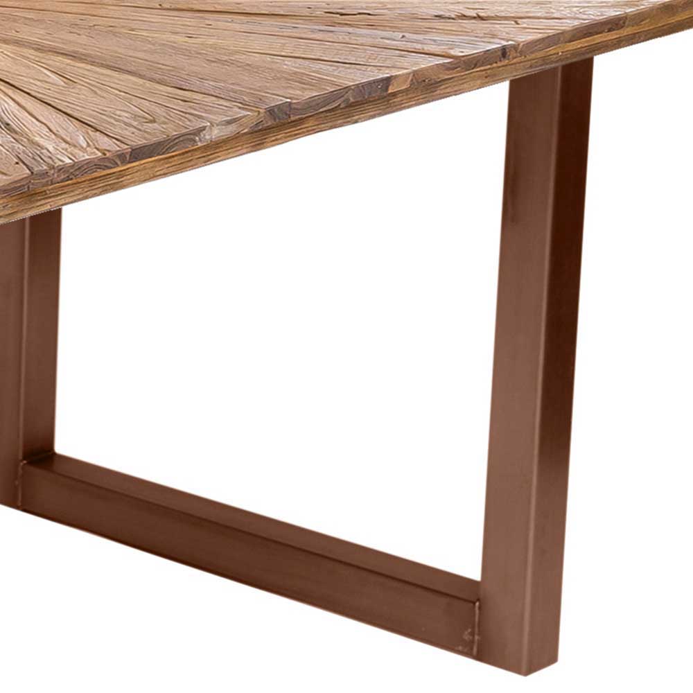 Esstisch aus massivem Recyclingholz Teak - Detroit