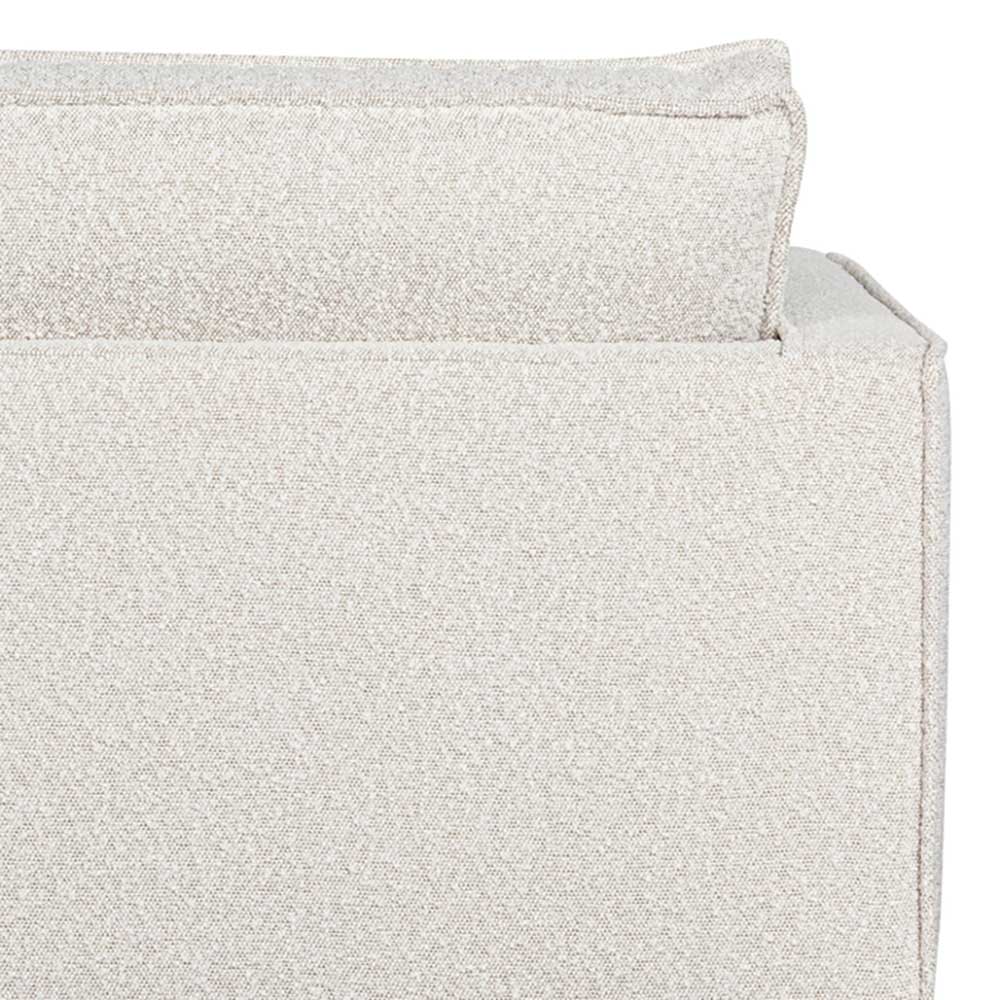 Zweisitzer Wohnzimmercouch in Beige Boucle - Elisa
