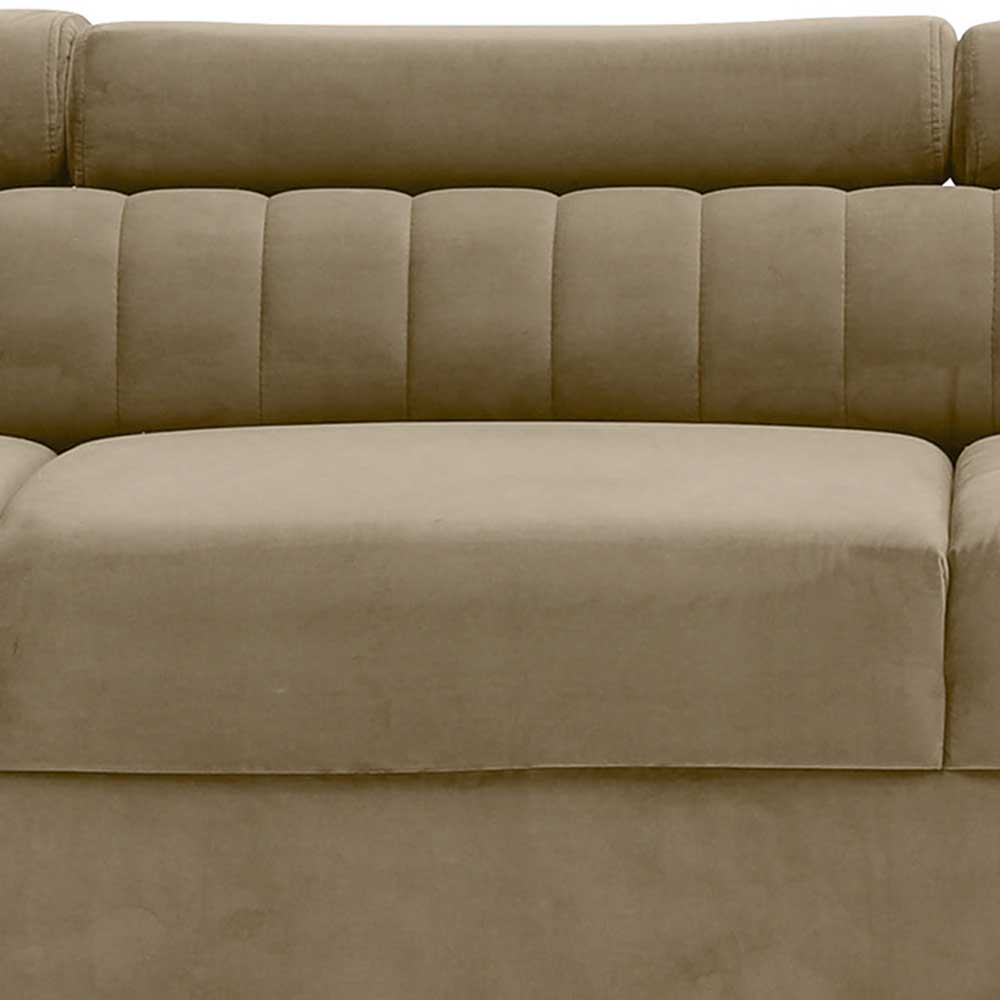 Federkern Funktionssofa in Beige - Yanitas