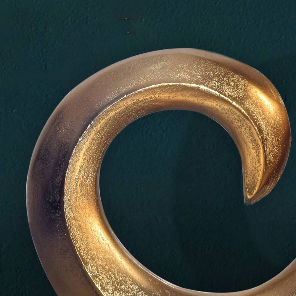 Design-Vase in Goldfarben - Maidino