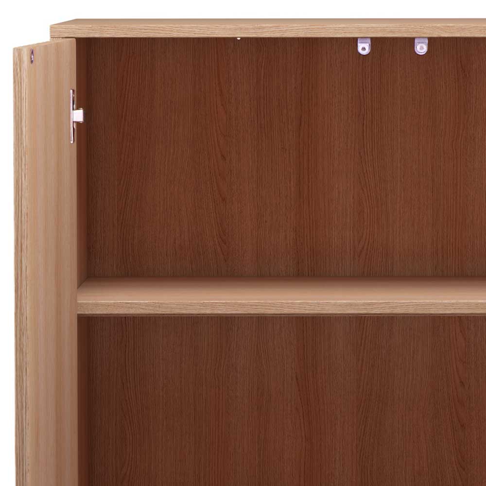 2-türiges Highboard in Eiche Holzoptik - Lunira